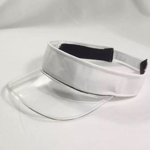 🆕White Tinted Brim Sun Visor Hat - Picture 2 of 4